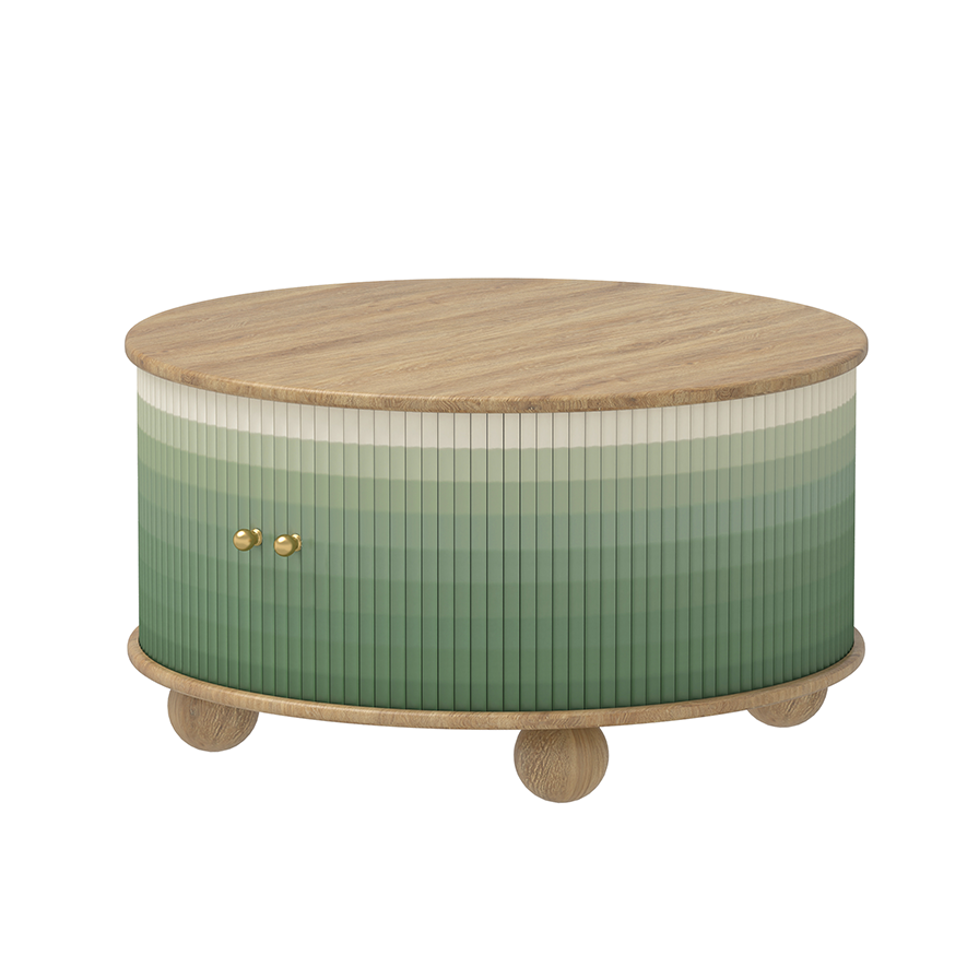 Verdeluxe Round Cabinet